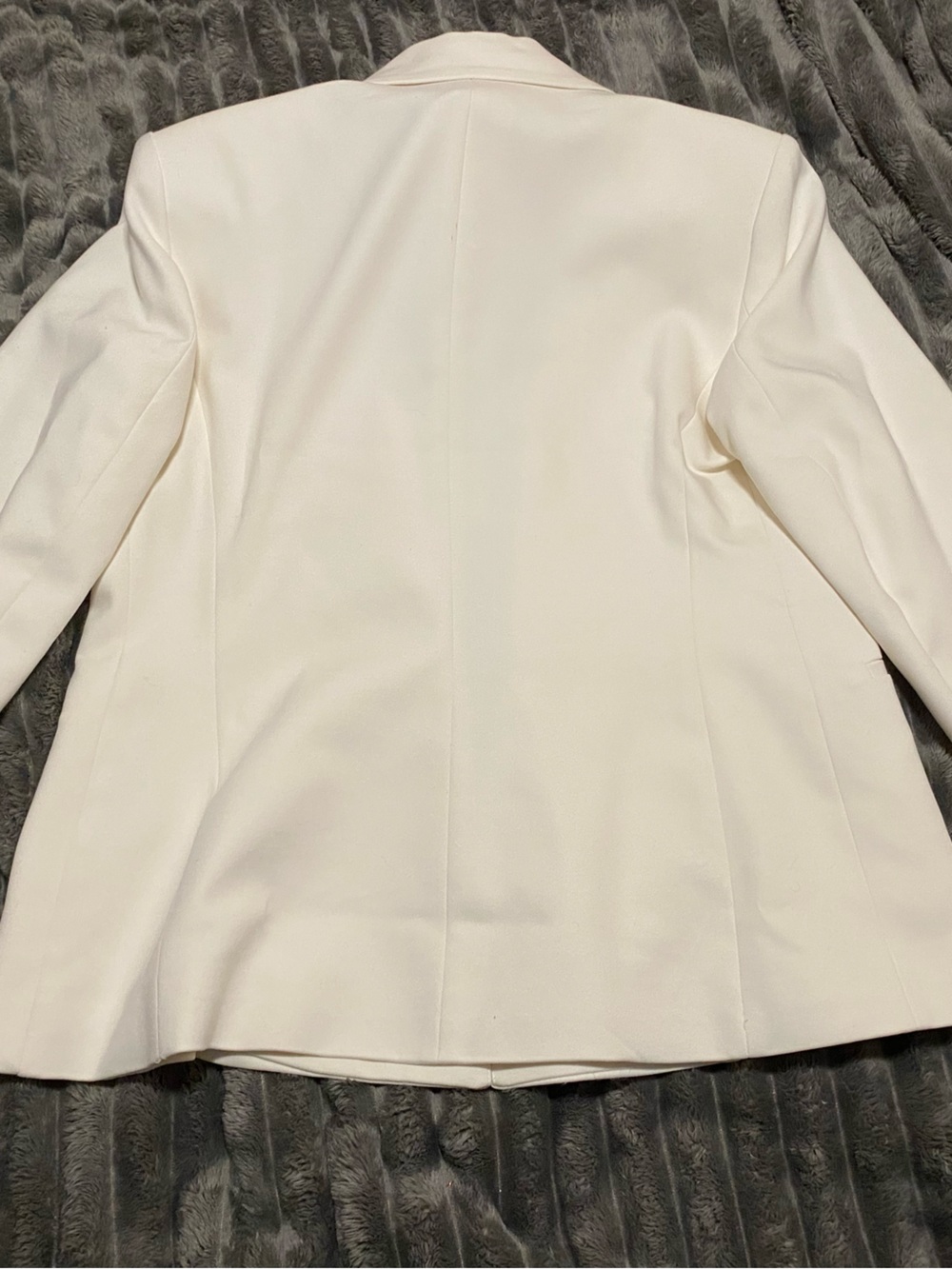 Zara Off-White Double-Breasted Blazer with Gold Buttons - Picture 3 of 3